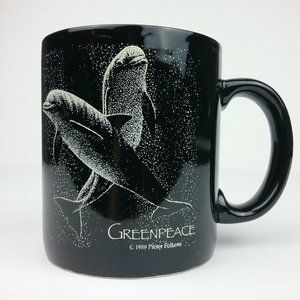 Vintage Greenpeace Pieter Folkens Dolphin Mug